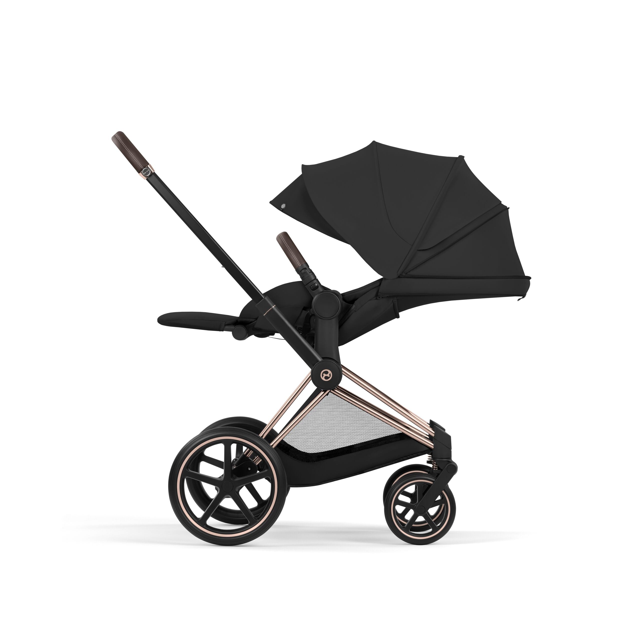 Cybex E-PRIAM 5 Style inkl. Babywanne faltbar Sepia Black