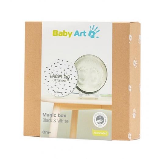 Baby Art Abdruckset Magic Box Rund Black/White