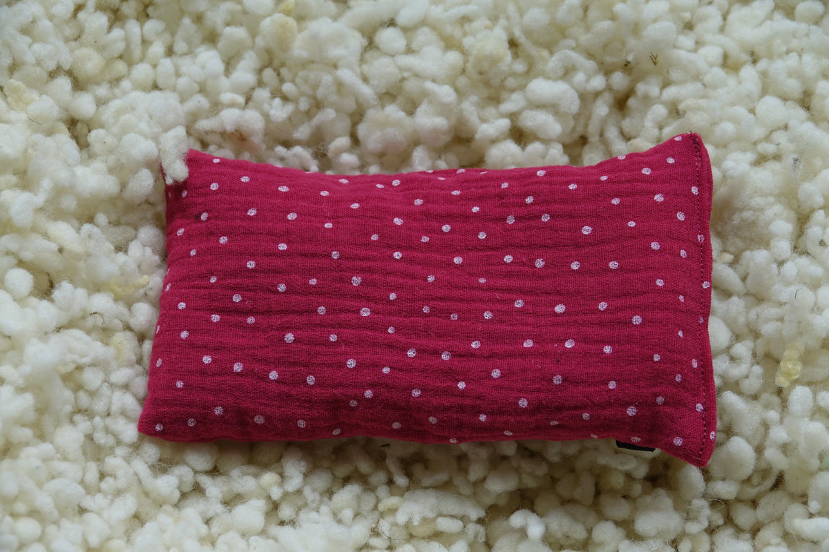 Wollreich Erdbeerkernkissen