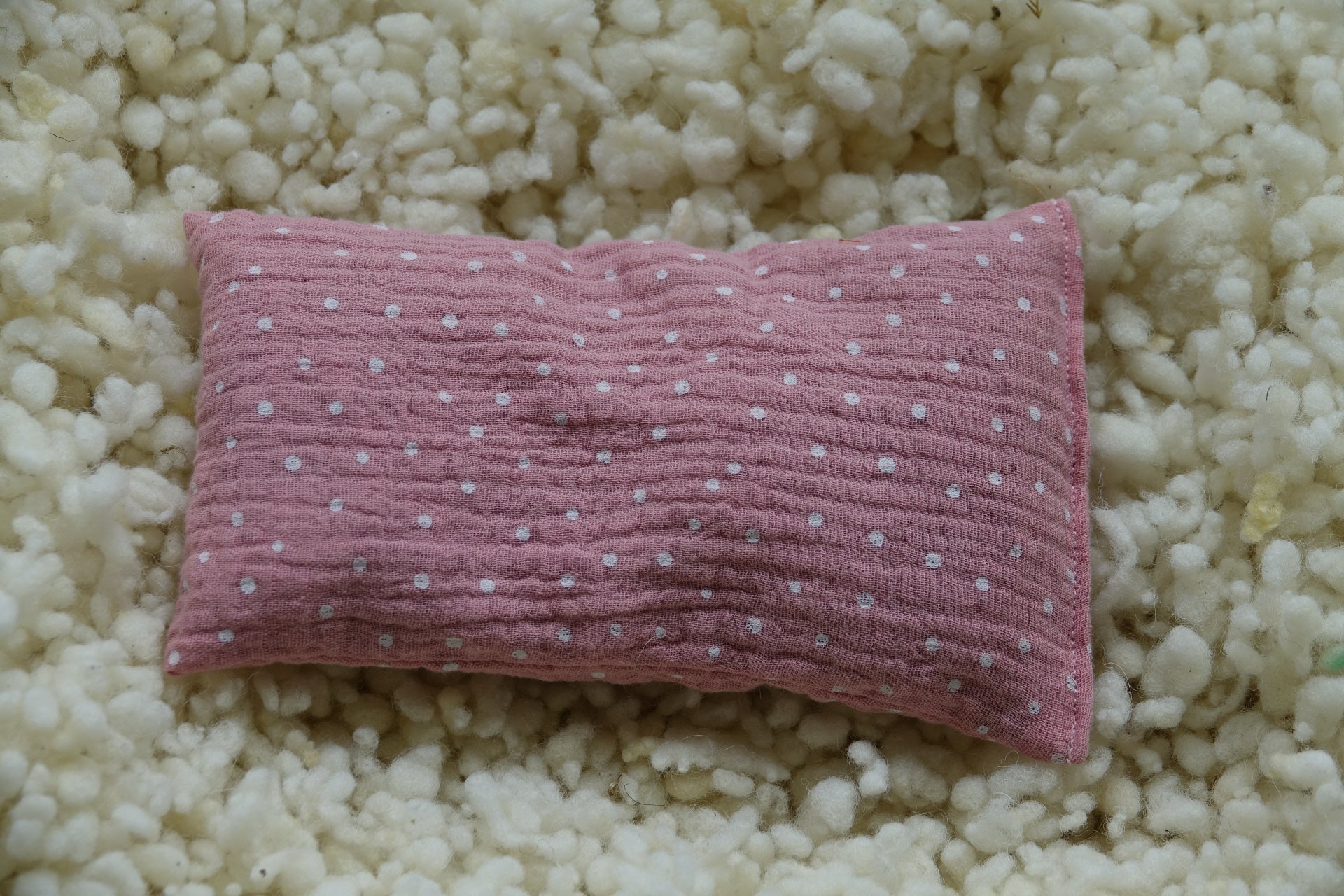 Wollreich Erdbeerkernkissen