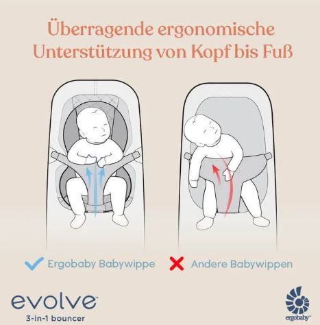 Ergobaby 3 in 1 Evolve Bouncer Mesh