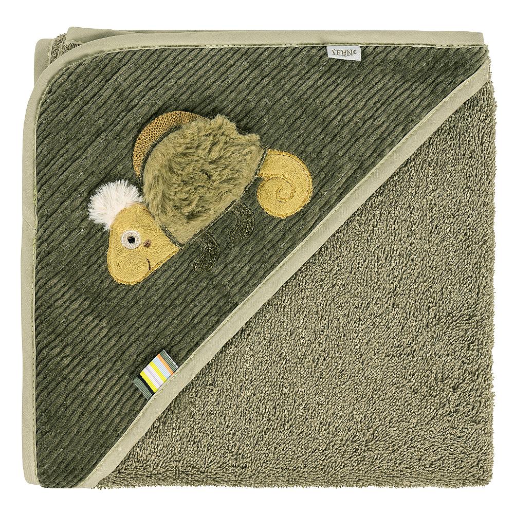 Fehn Kapuzenbadetuch Chamäleon