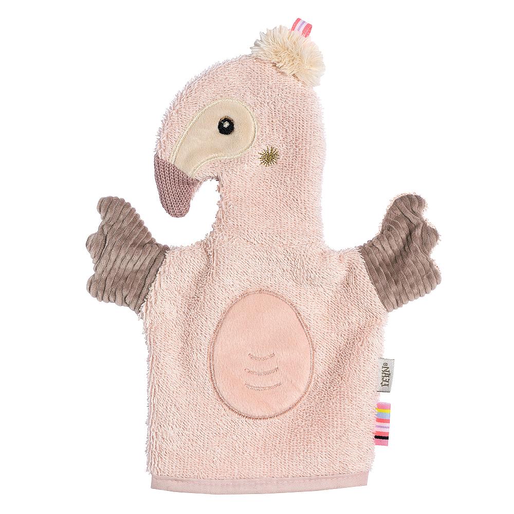 Fehn Waschhandschuh Flamingo