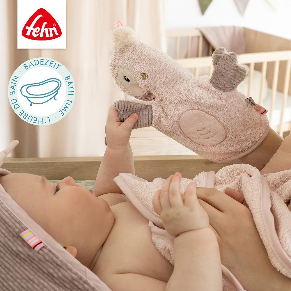 Fehn Waschhandschuh Flamingo