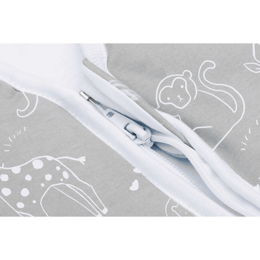 Fillikid Sommerschlafsack mit Beinen - Safari grau