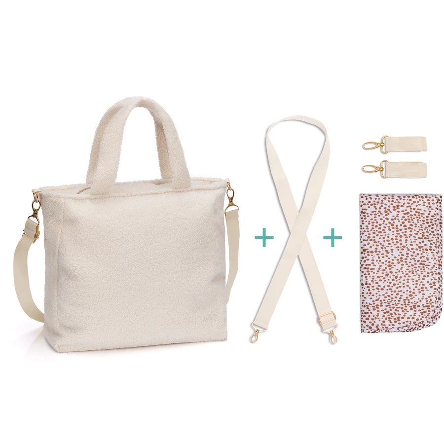 Fillikid Wickeltasche Teddy big beige