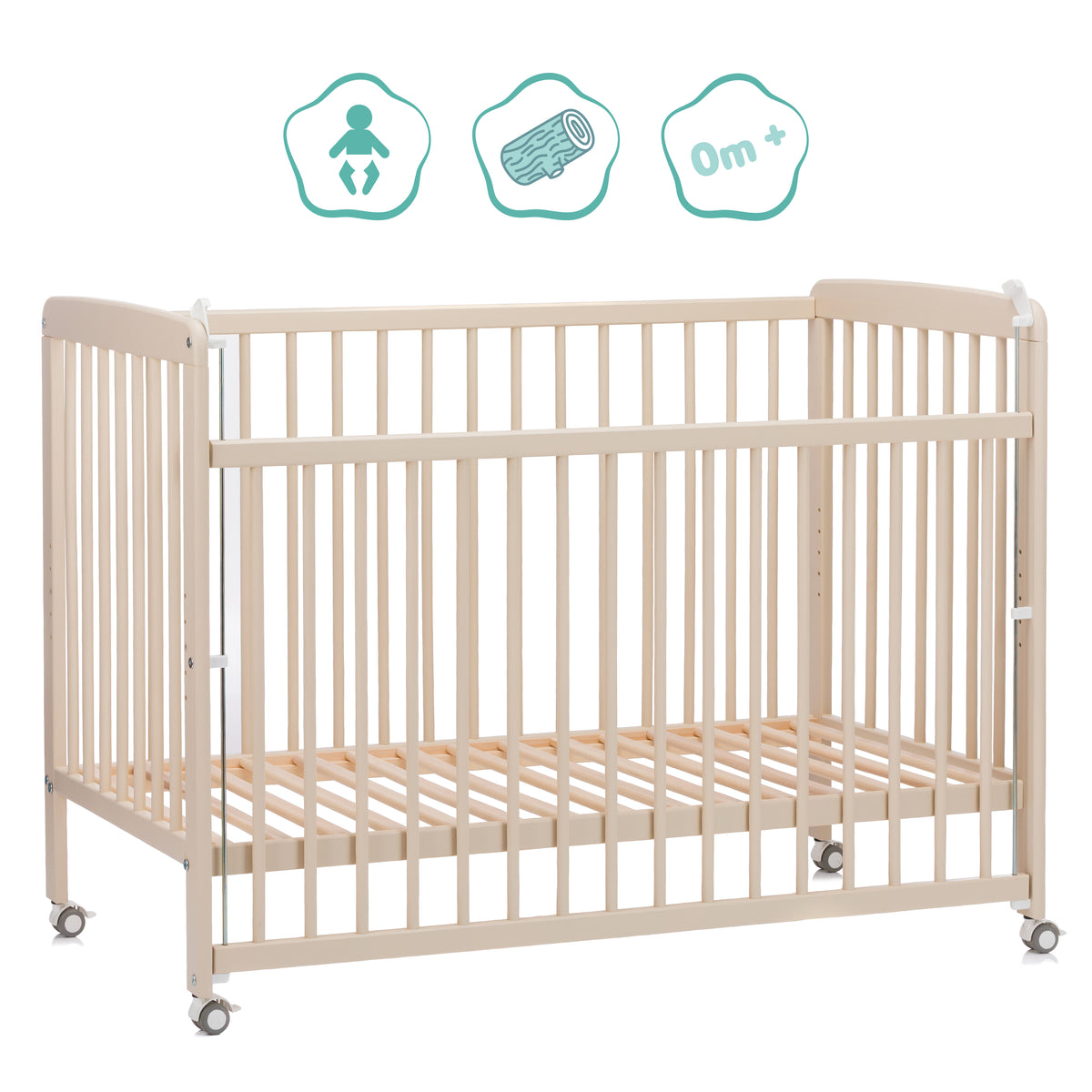 Beistellgitterbett Nena 60x120cm