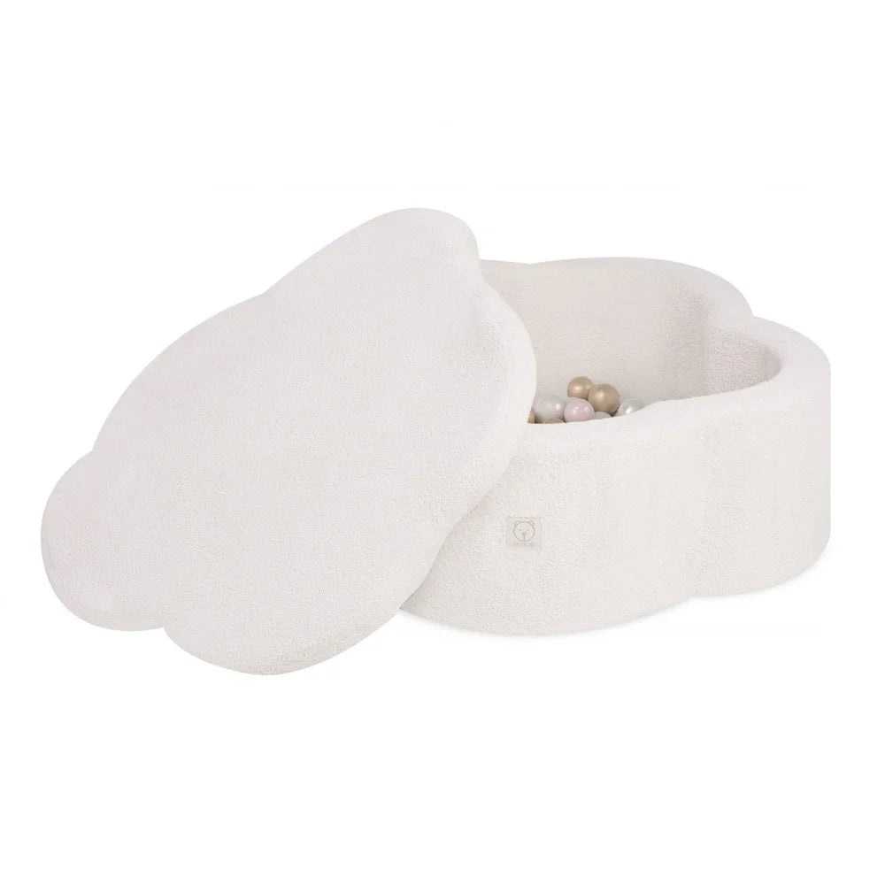 "Dry Flower Pool" Bällebad - 95 x 30 - Lammfell + 200 Bälle