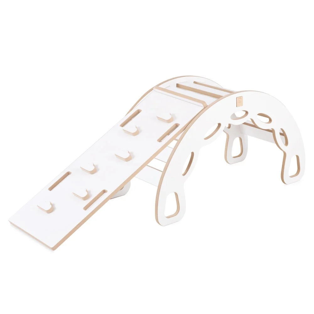 Small Rocker - 4in1 Wippe, Kissen, Kletterwand &amp; Rutsche