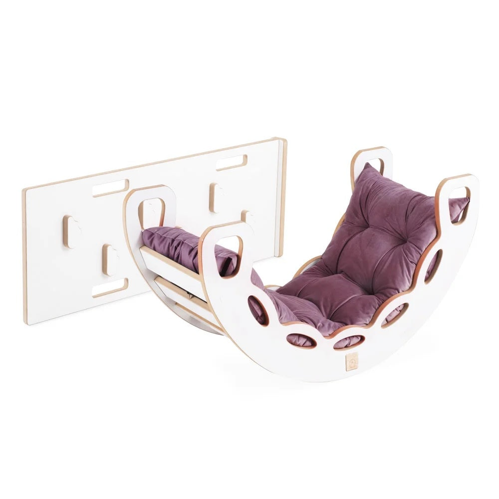 Small Rocker - 4in1 Wippe, Kissen, Kletterwand &amp; Rutsche