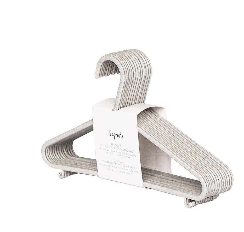 3 Sprouts Weizenstroh Kleiderbügel 15er Pack