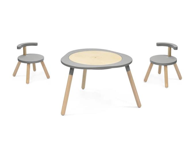 Stokke® MuTable™ Set Tisch und 2 Stühle - Storm Grey