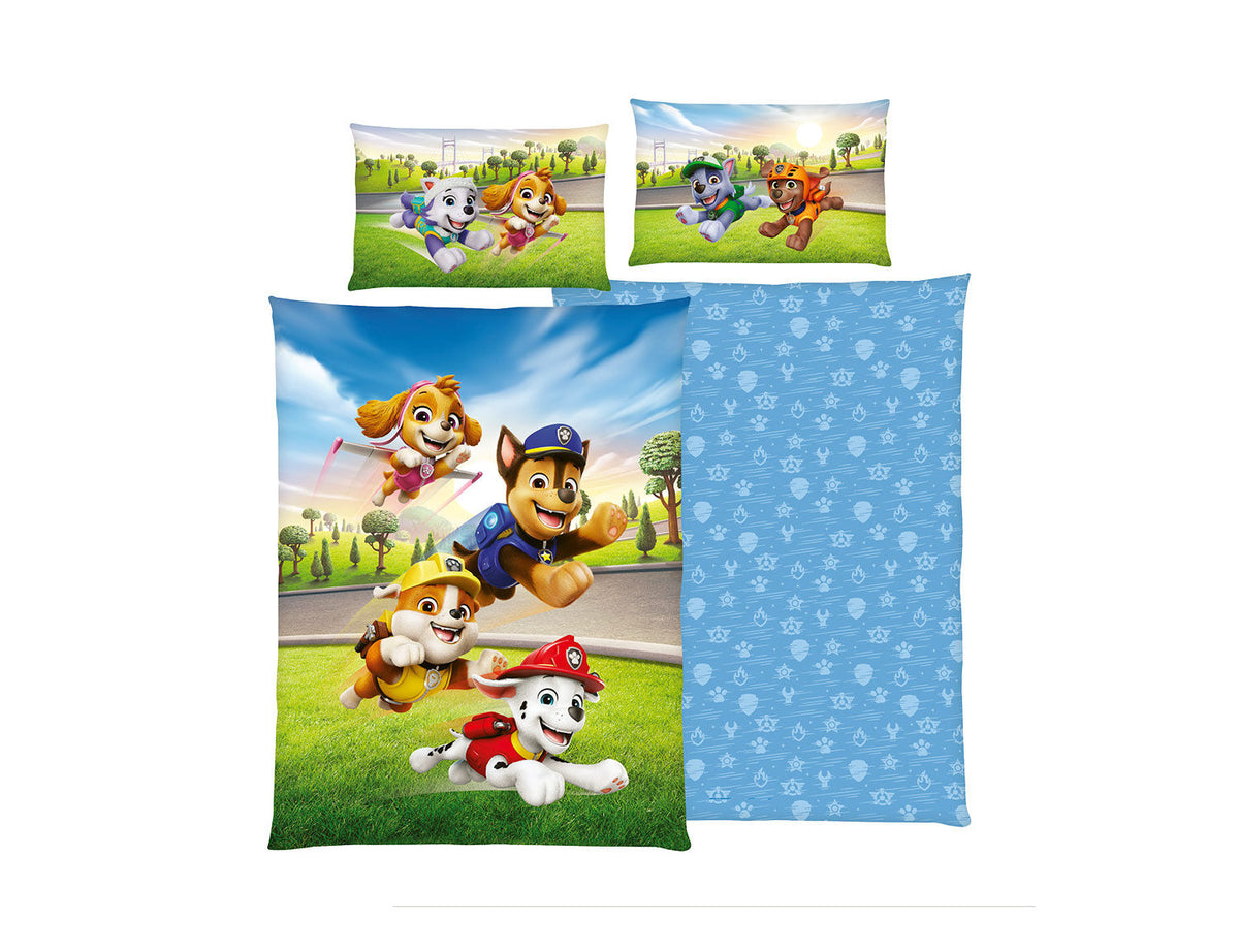 Herding Jugendbettwäsche CH-Grösse 160x210cm / 65x100cm Paw Patrol