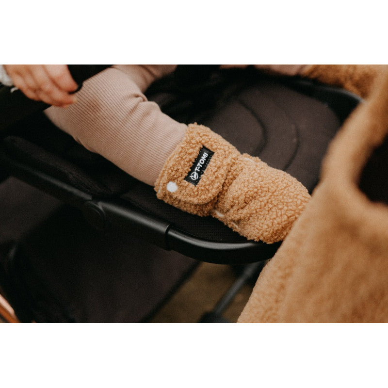 T-TOMI Krabbelschuhe Teddy Brown WARM