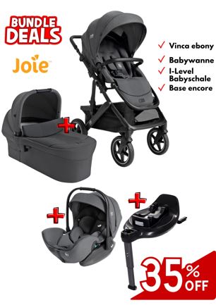 Joie Vinca 4 in 1 Set Kinderwagen Ebony *SALE*