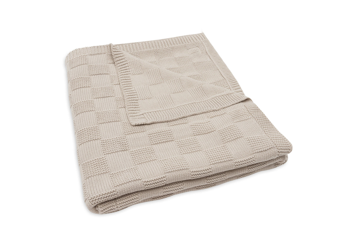 Jollein Kinderdecke 100 x 150 Box Knit Warm Sand