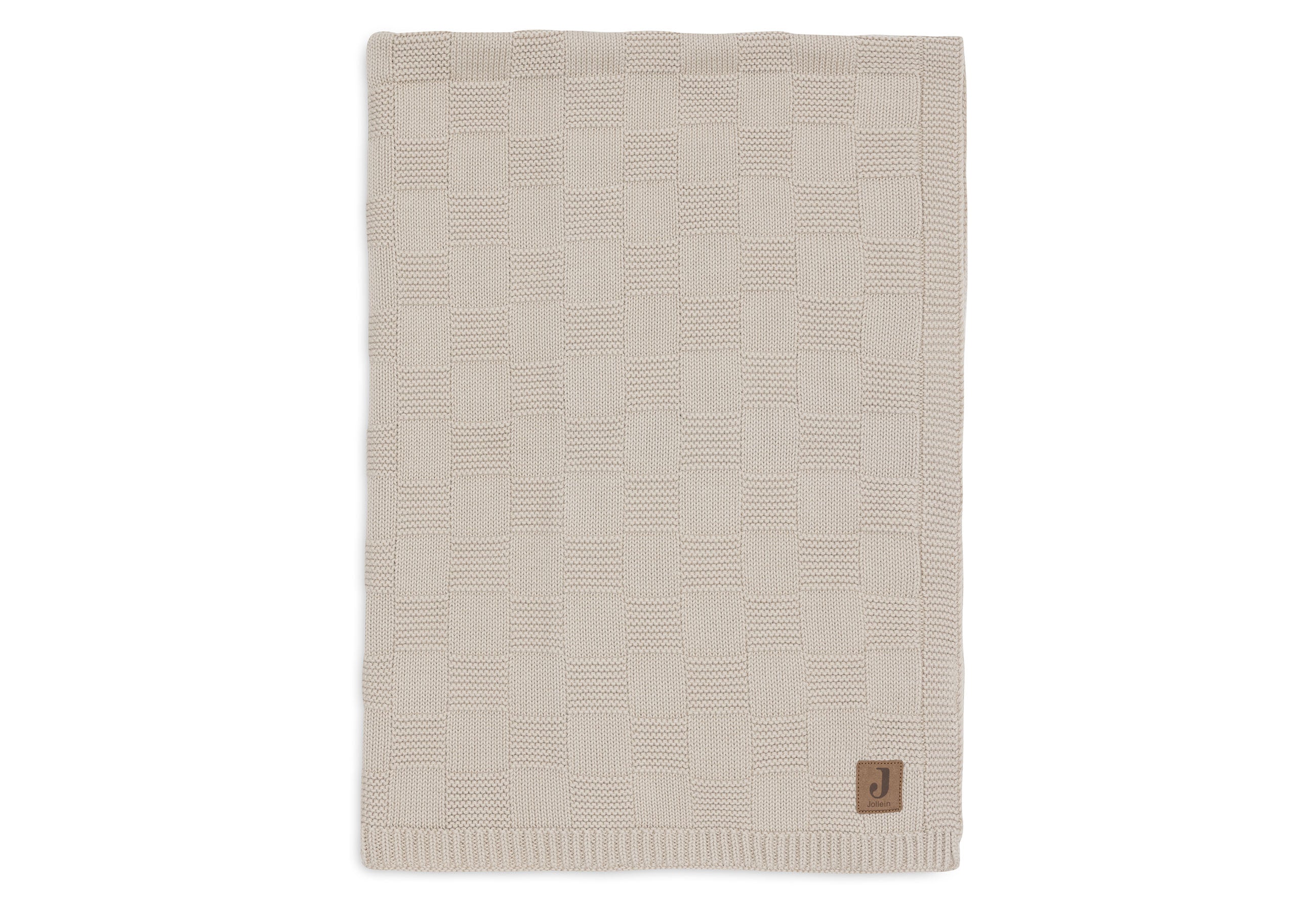 Jollein Kinderdecke 100 x 150 Box Knit Warm Sand