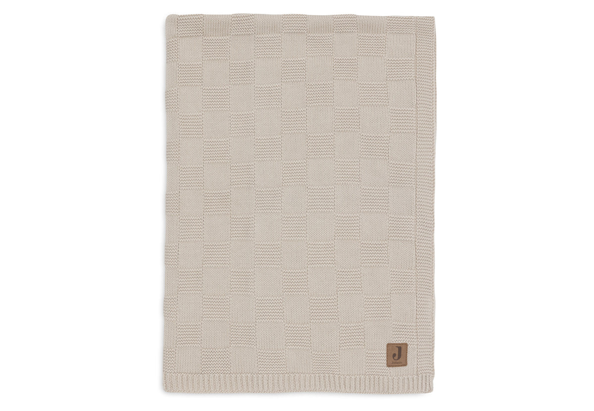 Jollein Kinderdecke 100 x 150 Box Knit Warm Sand