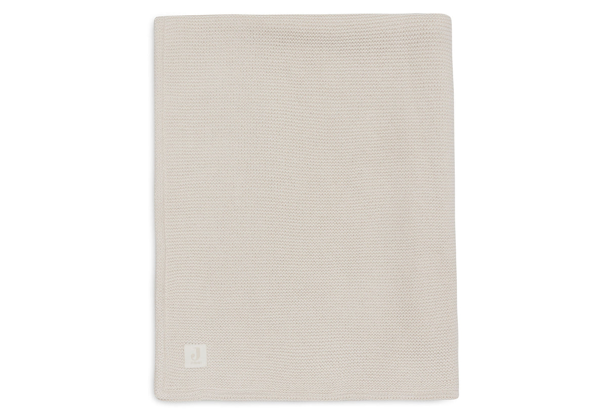 Jollein Babydecke 75 x 100 Basic Knit oatmeal/velvet