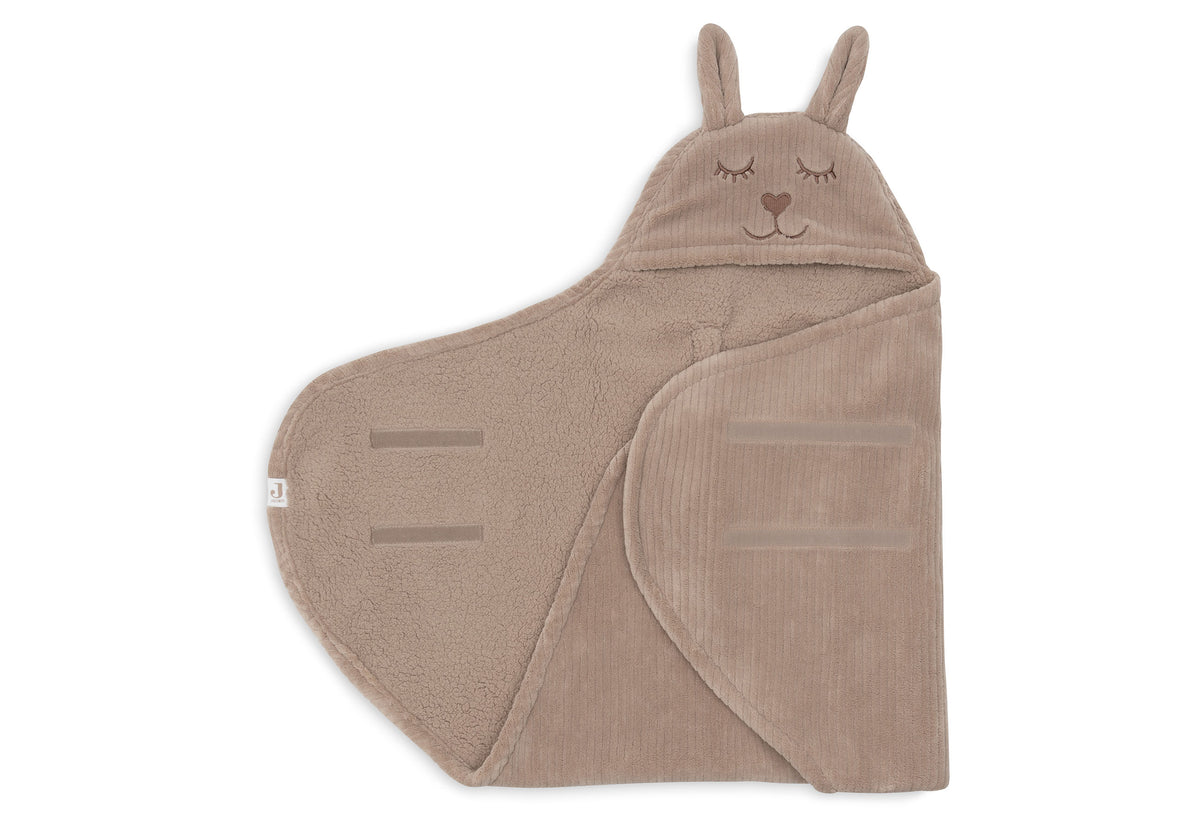 Jollein Einschlagdecke für Babyschale Cloudy Rib