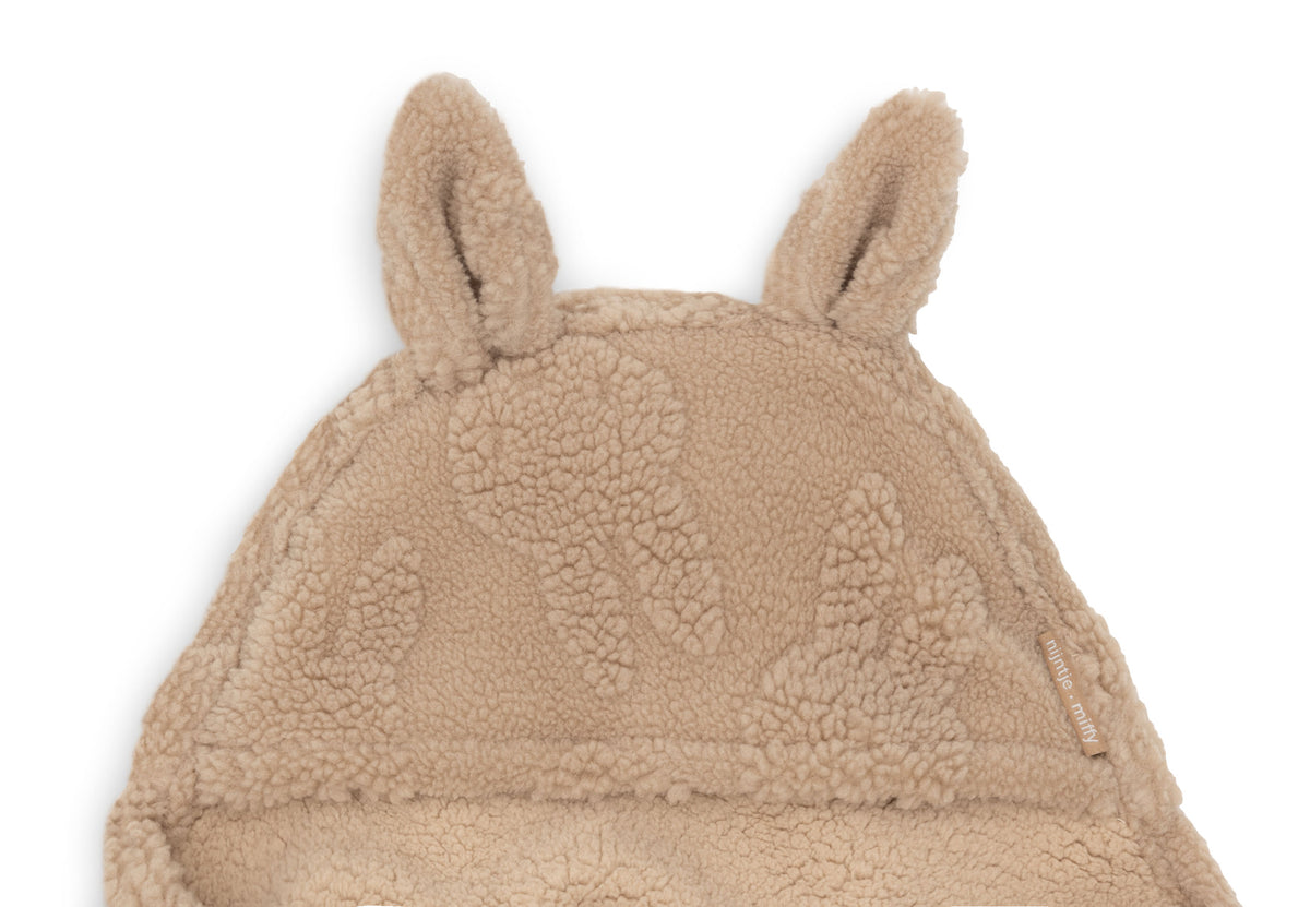 Jollein Einschlagdecke für Babyschale Jacquard Teddy
