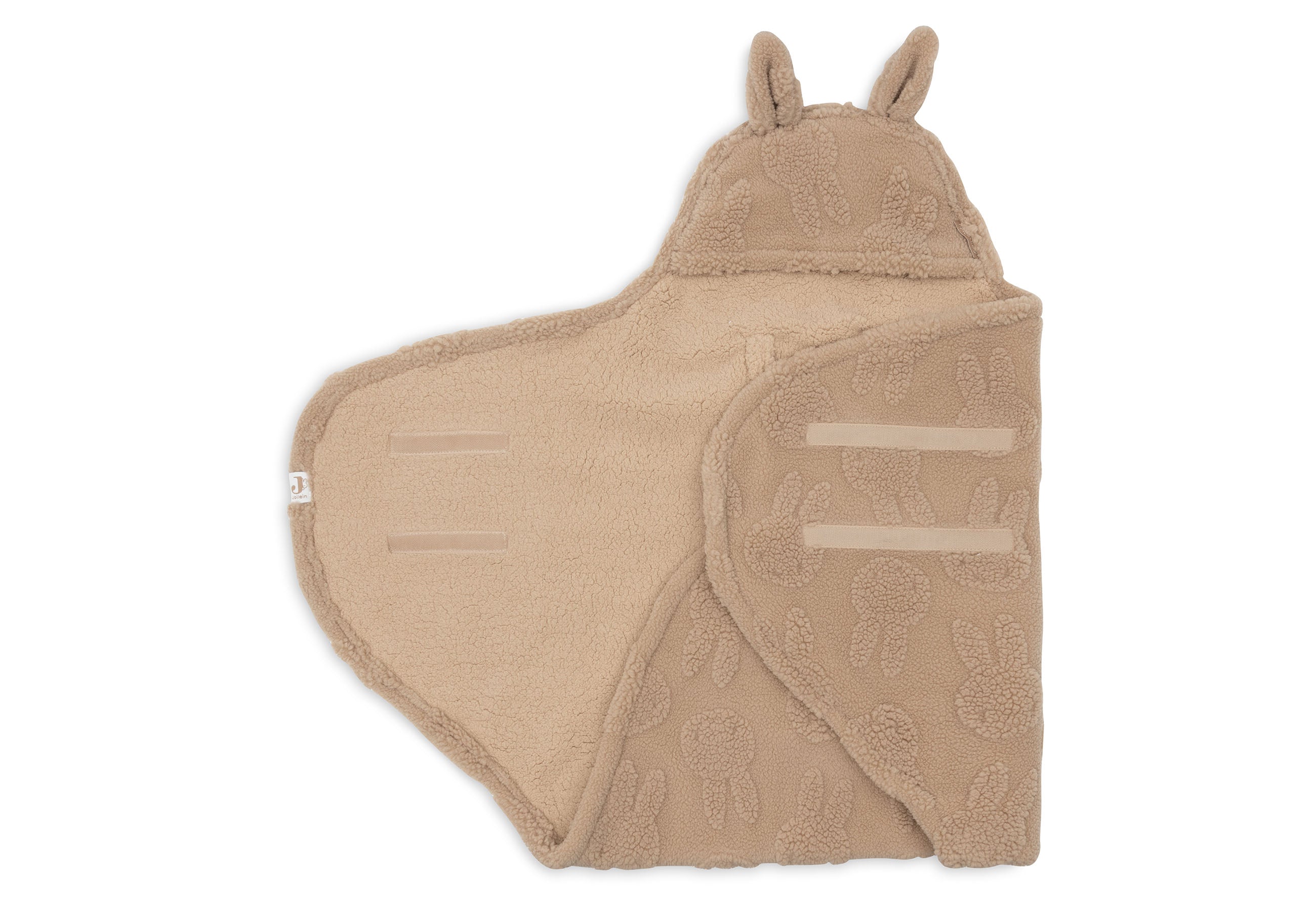 Jollein Einschlagdecke für Babyschale Jacquard Teddy