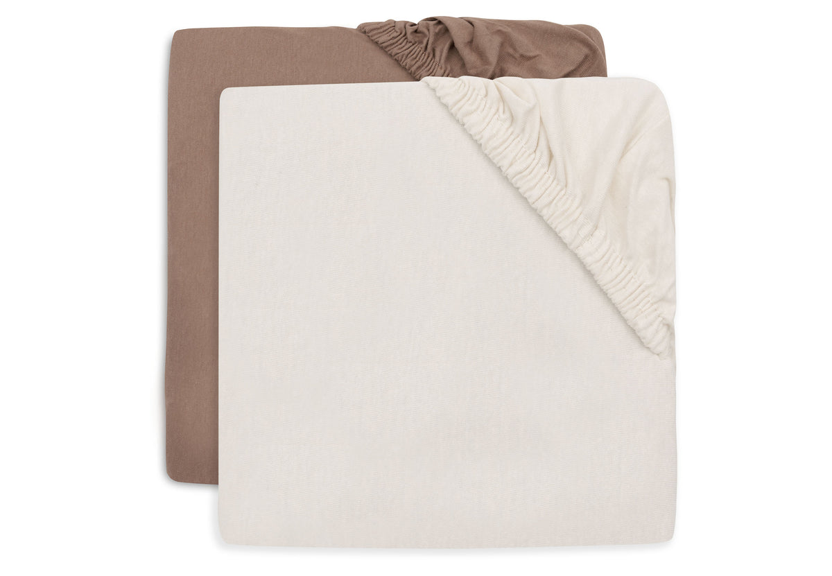 Jollein Jersey Spannbettlaken 40/50 x 80/90 Doppelpack