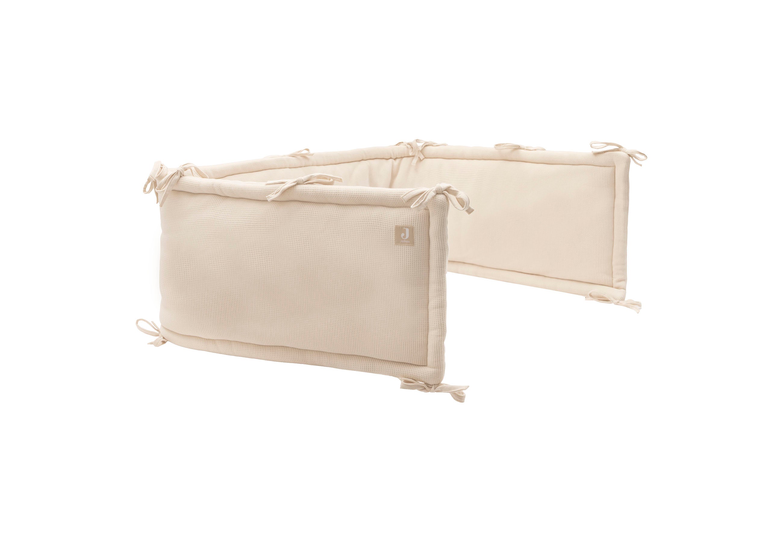 Jollein Bettumrandung/Laufgitterumrandung 180 x 30 cm Little Waffle Sand
