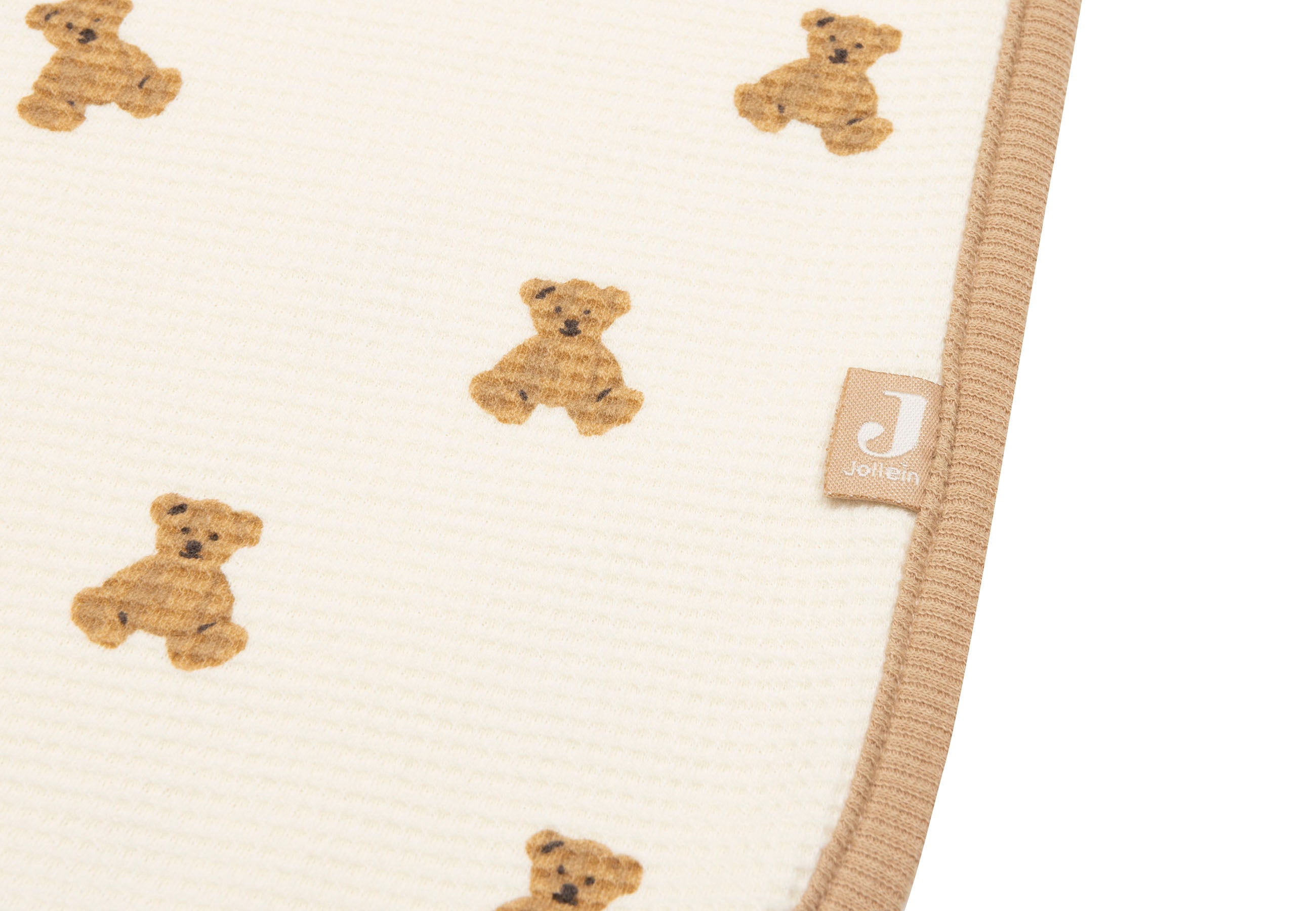 Jollein Babydecke 75 x 100 Mini Teddy Bear Little Waffle