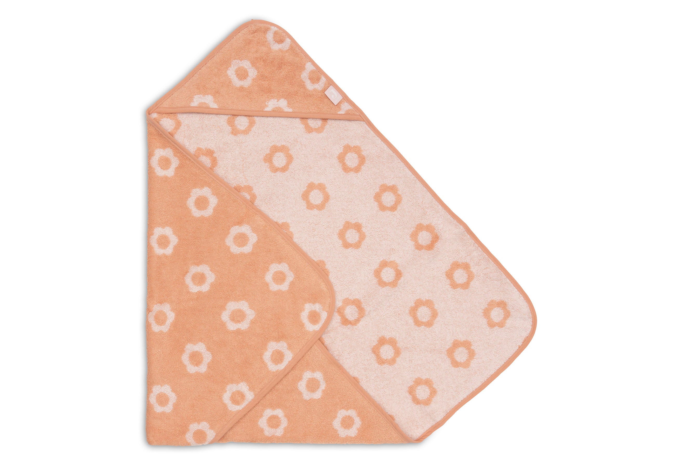 Jollein Kapuzenhandtuch 75x75cm Jacquard Flower