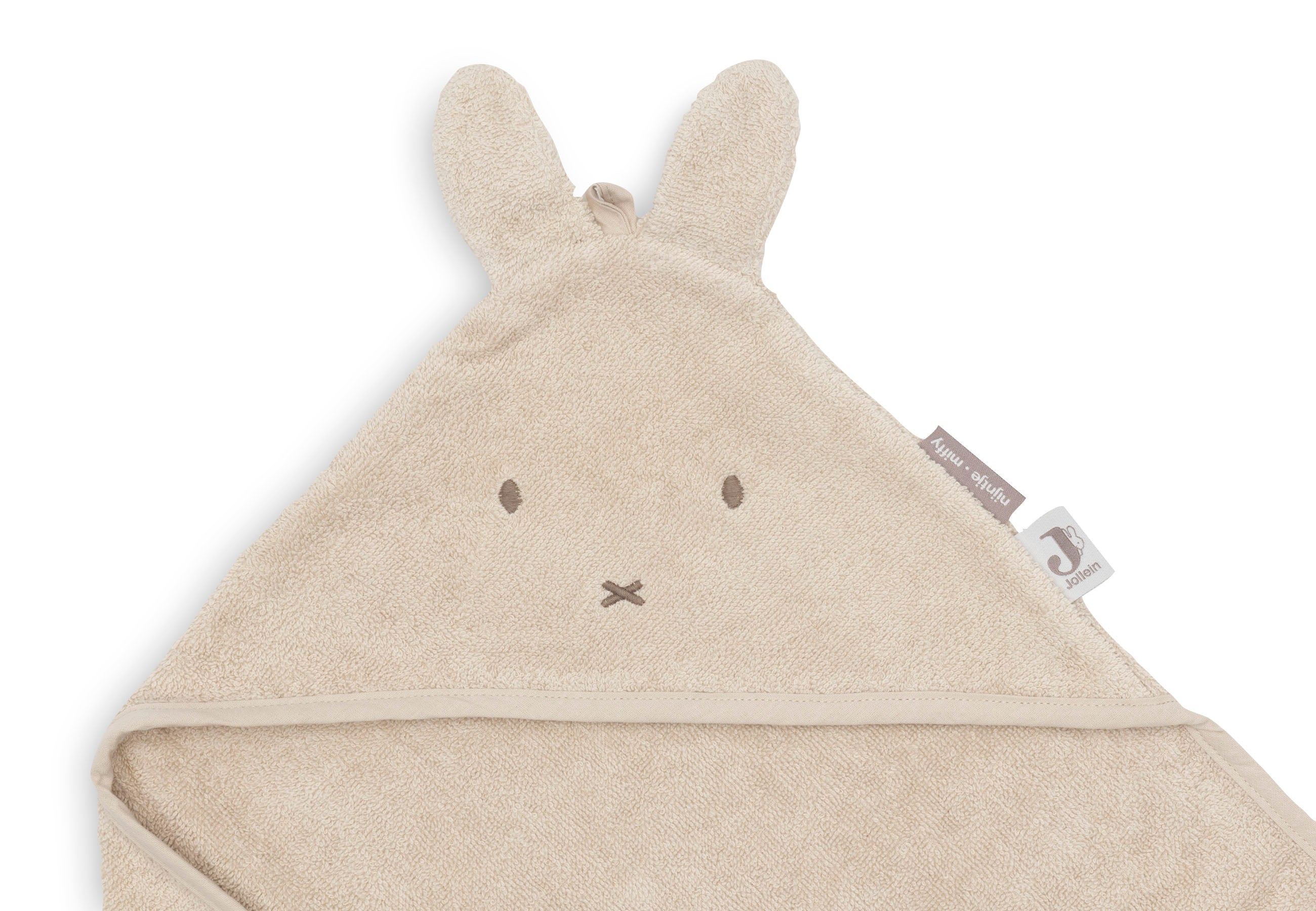 Jollein Kapuzenhandtuch 75x75cm Miffy warm sand