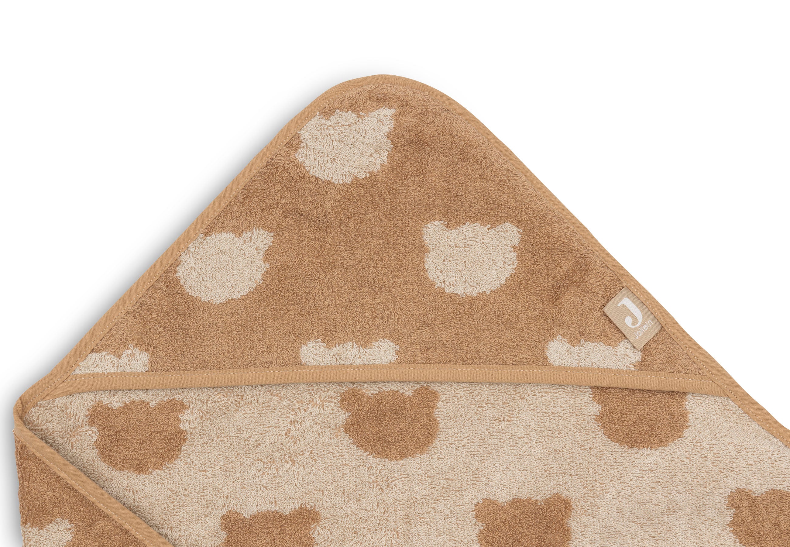 Jollein Kapuzenhandtuch 75x75cm Jacquard Teddy Bear