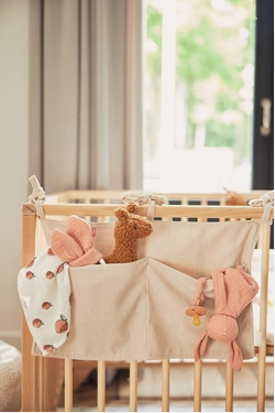 Jollein Bettaufbewahrungstasche Corduroy Nougat