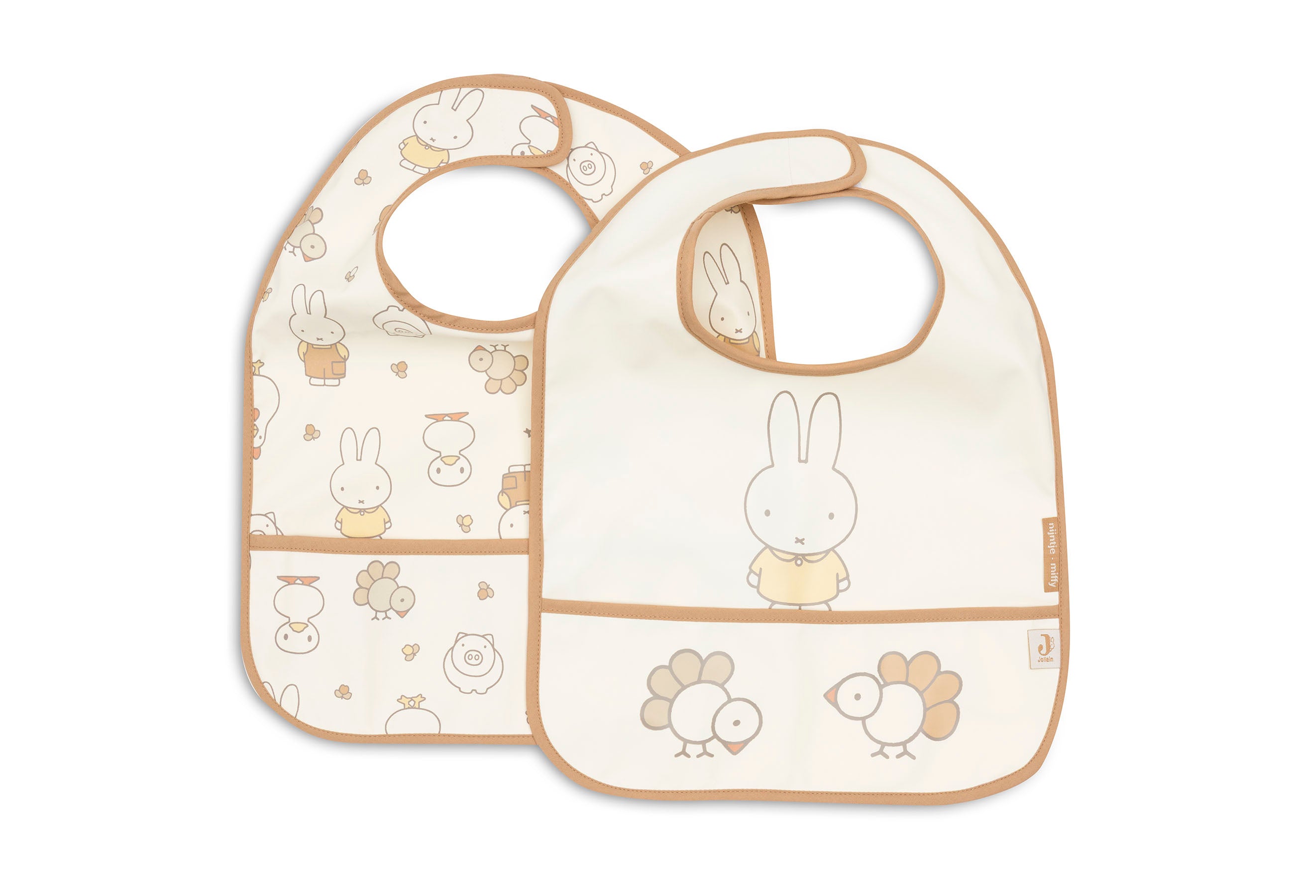 Jollein Lätzchen wasserdicht Miffy Family Farm 2 Stk.