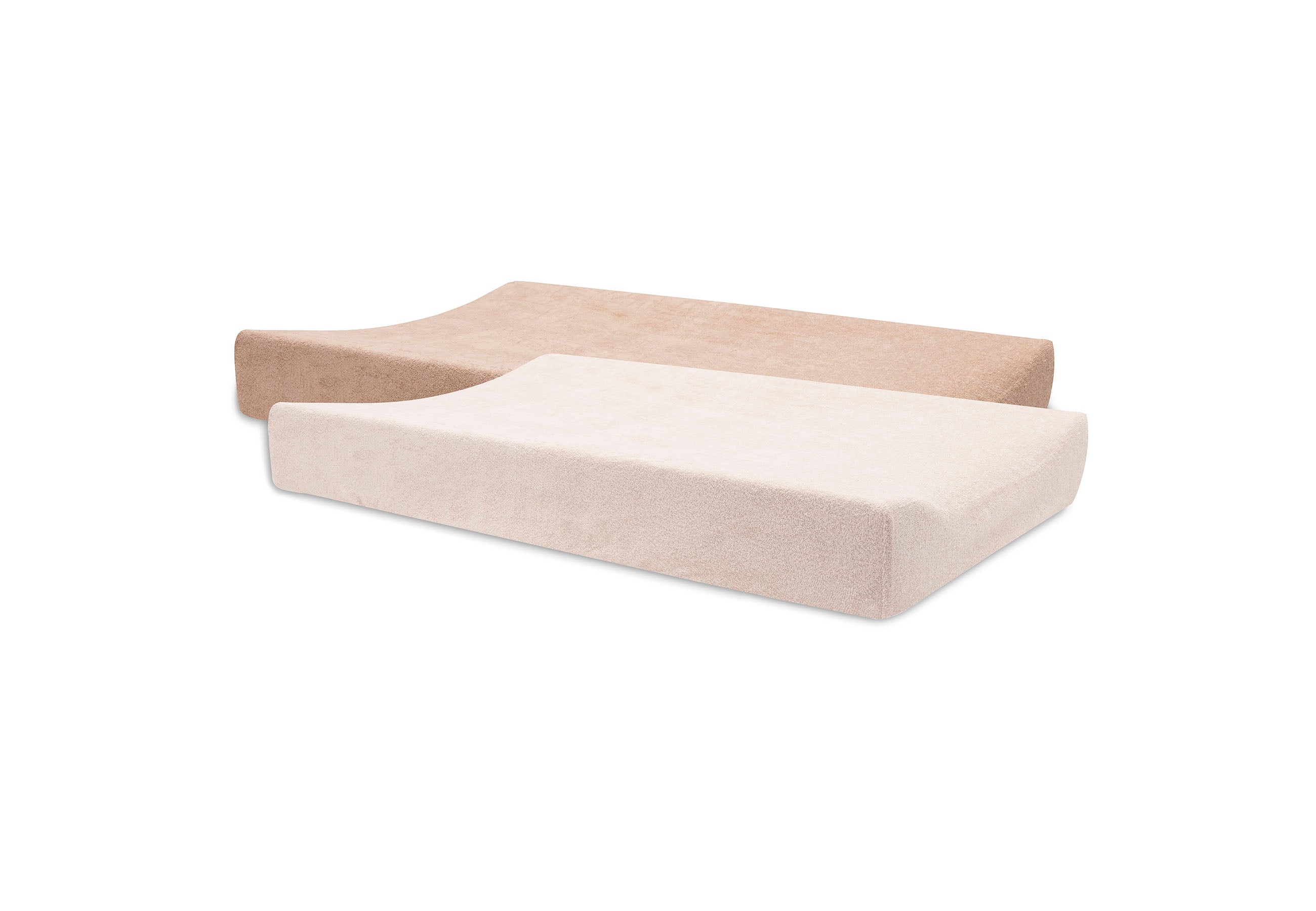 Jollein Wickelauflagenbezug 50x70cm Frottee Blush / Wild Rose 2er Pack