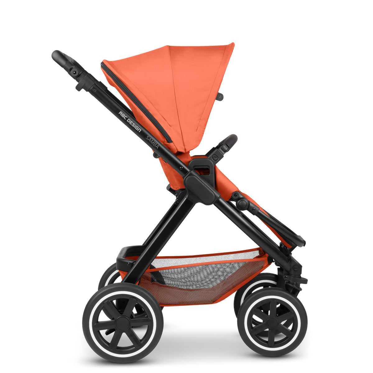ABC Design Samba 2024 mit Wanne carrot und Wickeltasche Urban gratis *SALE*