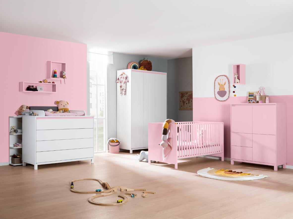 PAIDI OLLI Kinderzimmer 3-teilig mit Wickelaufsatz