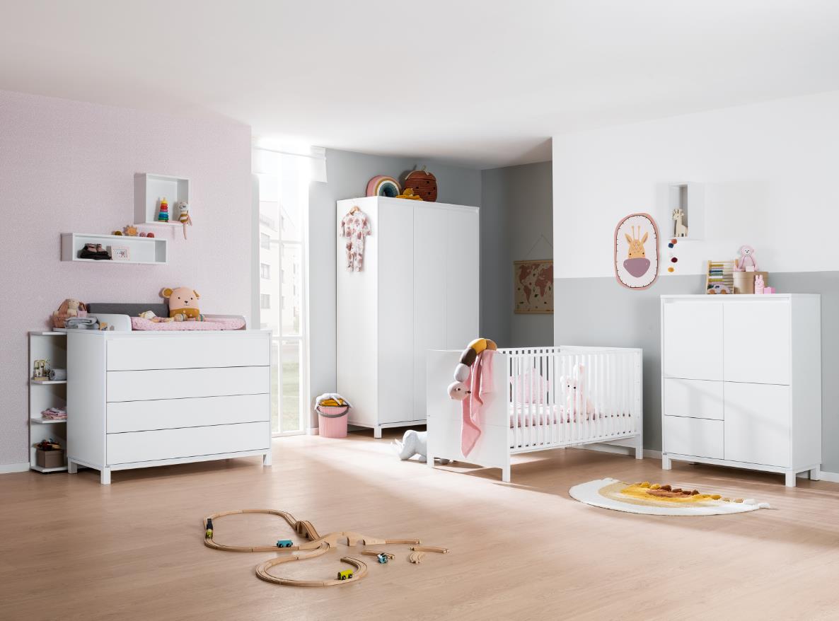 PAIDI OLLI Kinderzimmer 3-teilig mit Wickelaufsatz