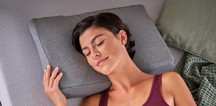 Theraline Kinderkopfkissen inkl. Bezug Dessin 170 "Melange mittelgrau" Bamboo Collection