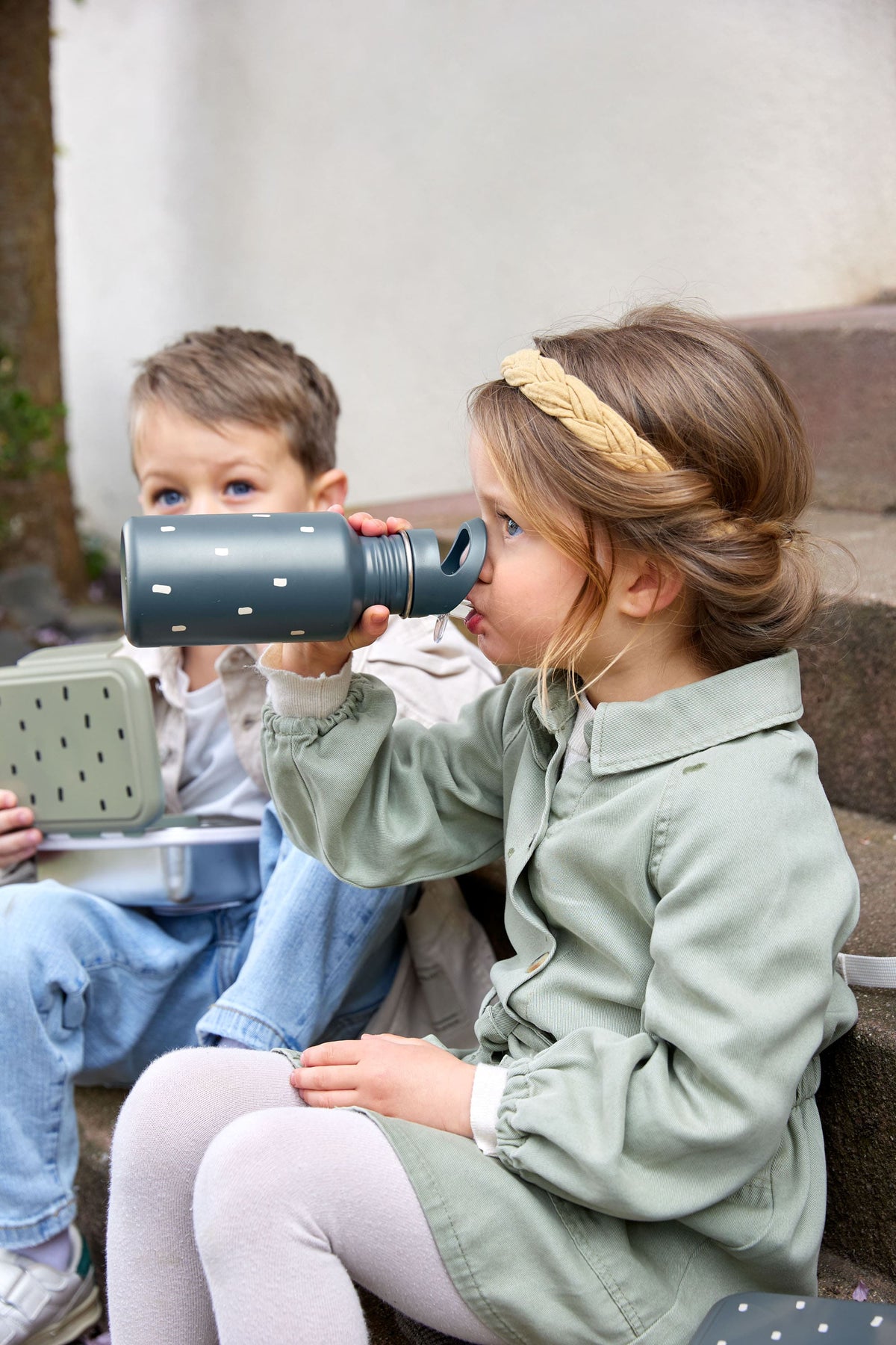 Lässig Edelstahl Kinder Trinkflasche
