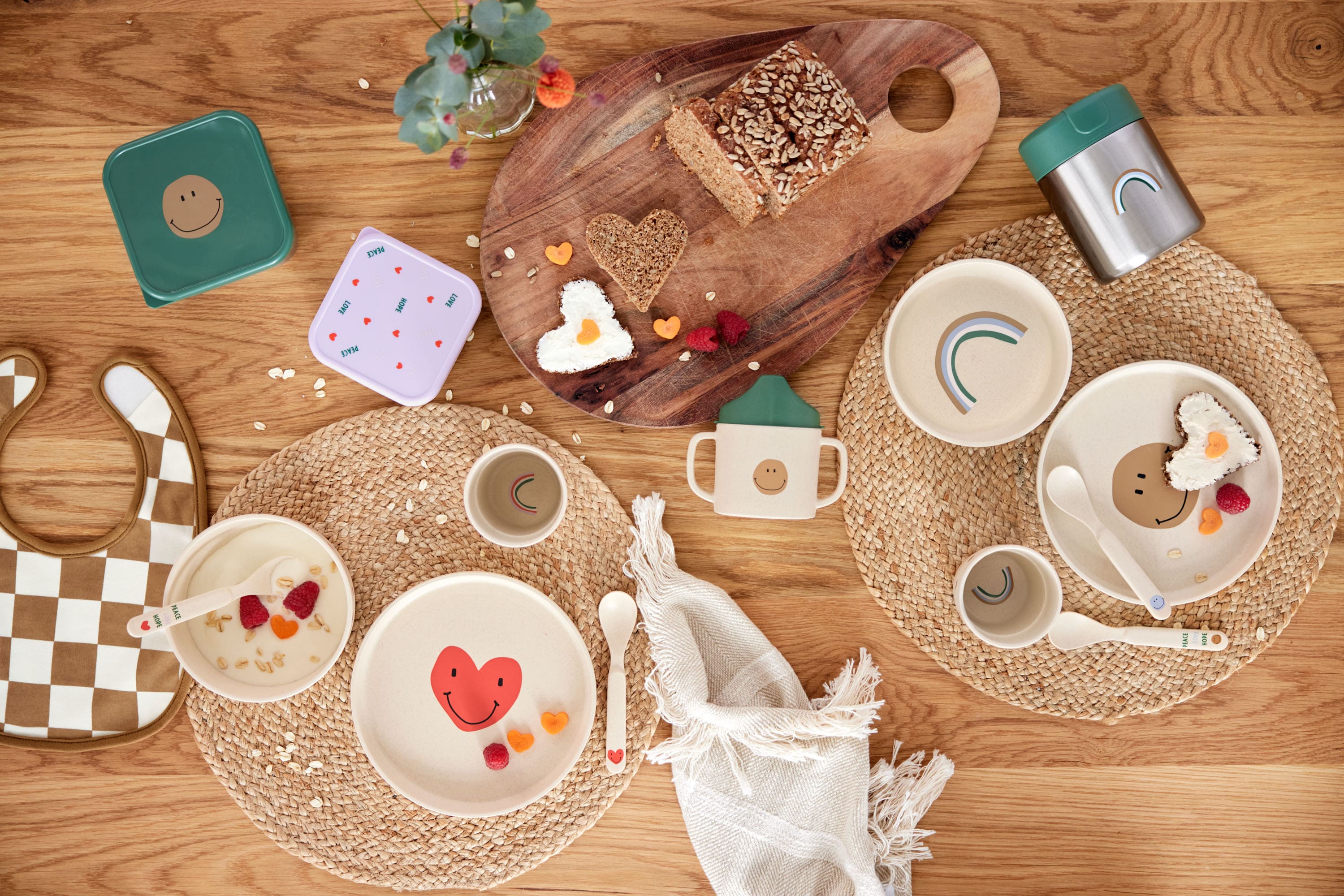 Lässig Kindergeschirr Set Happy Rascals, Herz