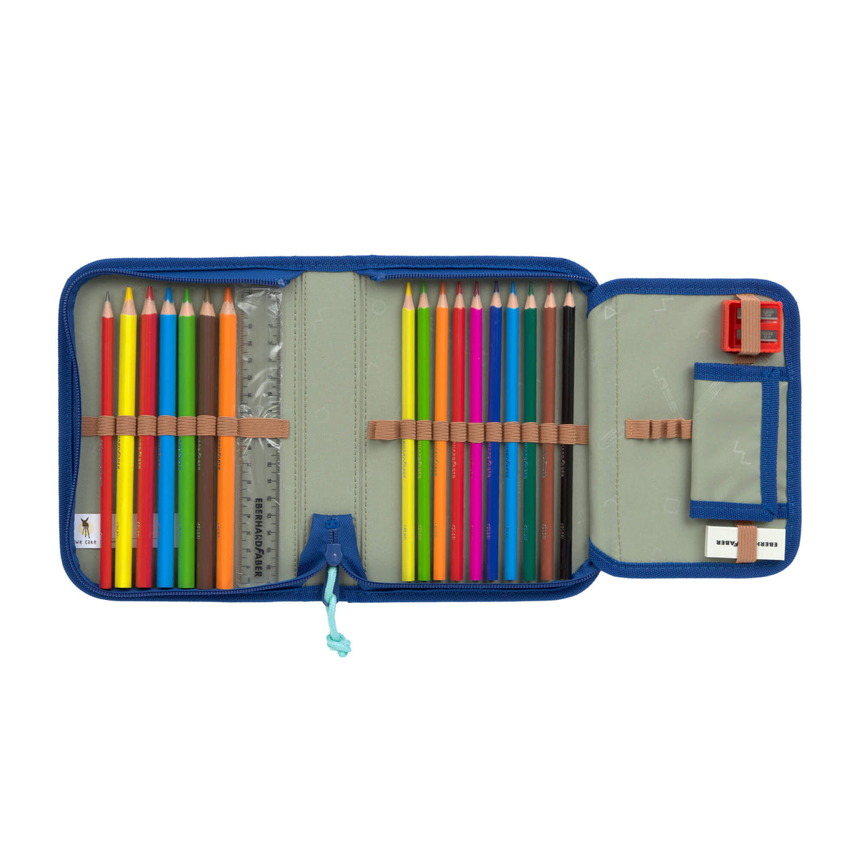 Lässig Schulranzen Set 7-teilig Boxy - Unique Gradient grün-blau
