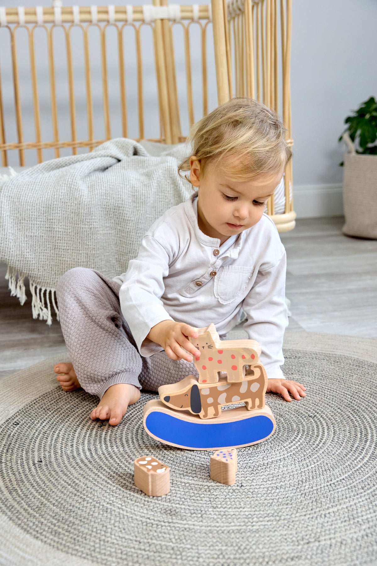 Lässig Stapelspielzeug Holz, Little Mateys