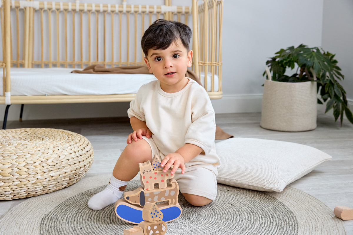 Lässig Stapelspielzeug Holz, Little Mateys