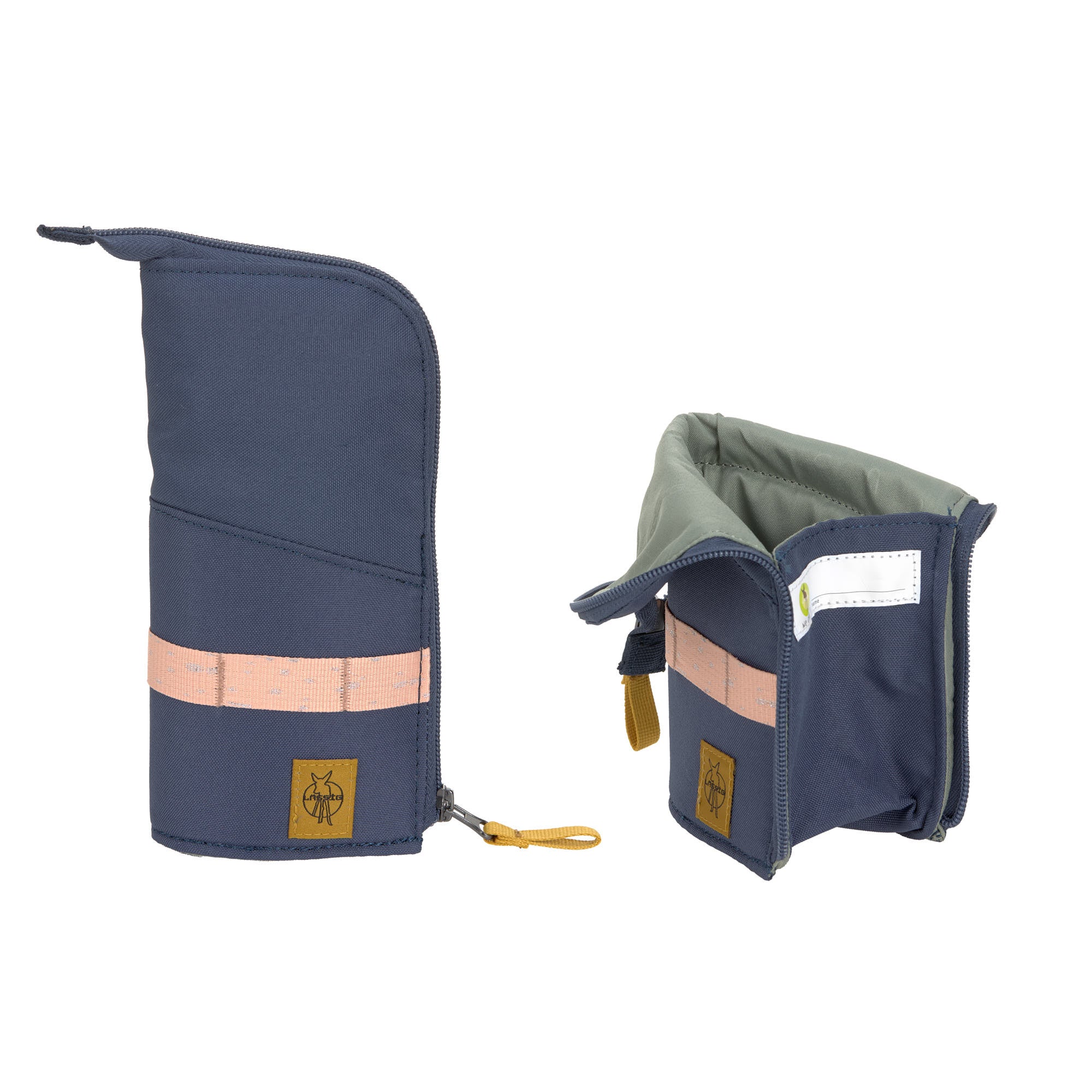Lässig Schulranzen Set 7-teilig slim Unique Navy Blau
