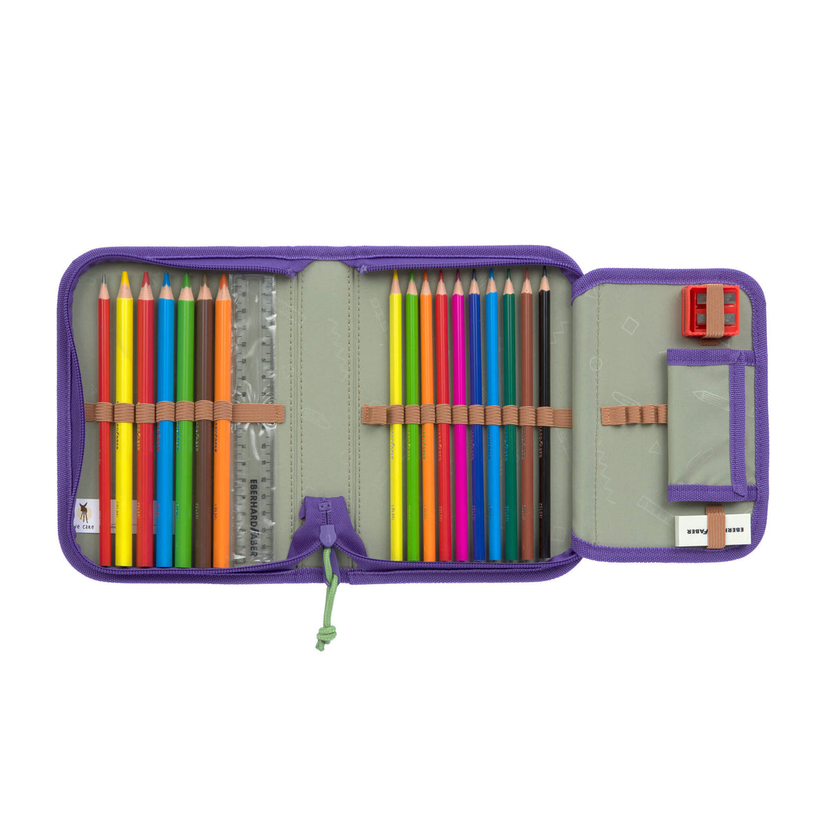 Lässig Schulranzen Set 7-teilig Boxy - Unique Gradient lila-grün