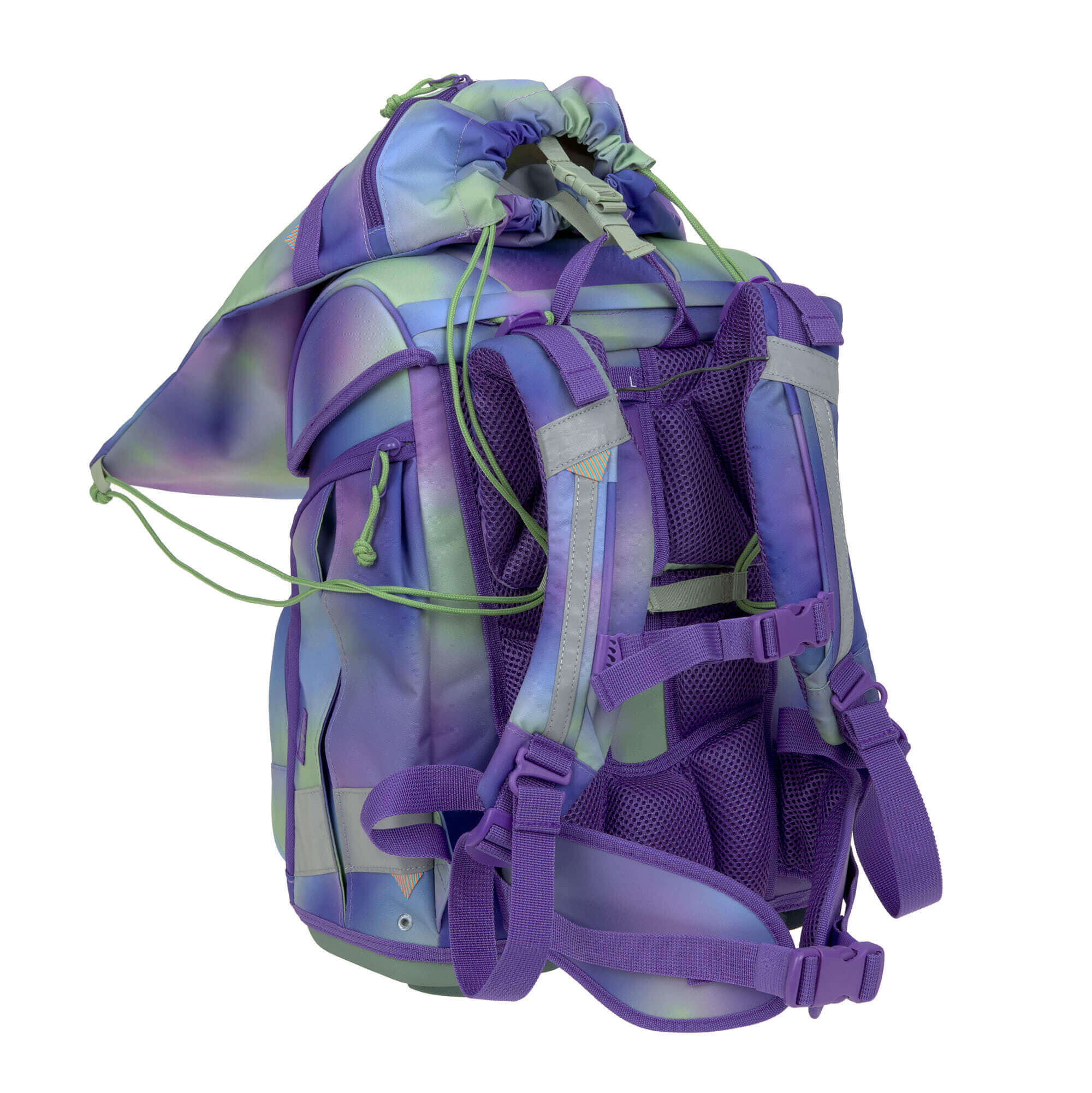 Lässig Schulranzen Set 7-teilig Boxy - Unique Gradient lila-grün