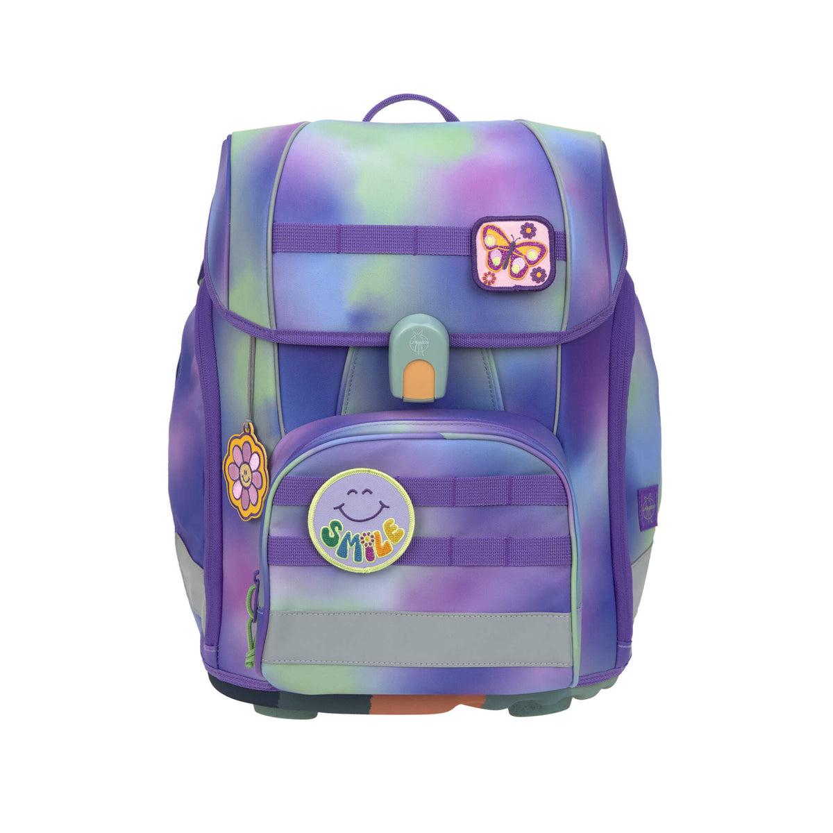 Lässig Schulranzen Set 7-teilig Boxy - Unique Gradient lila-grün