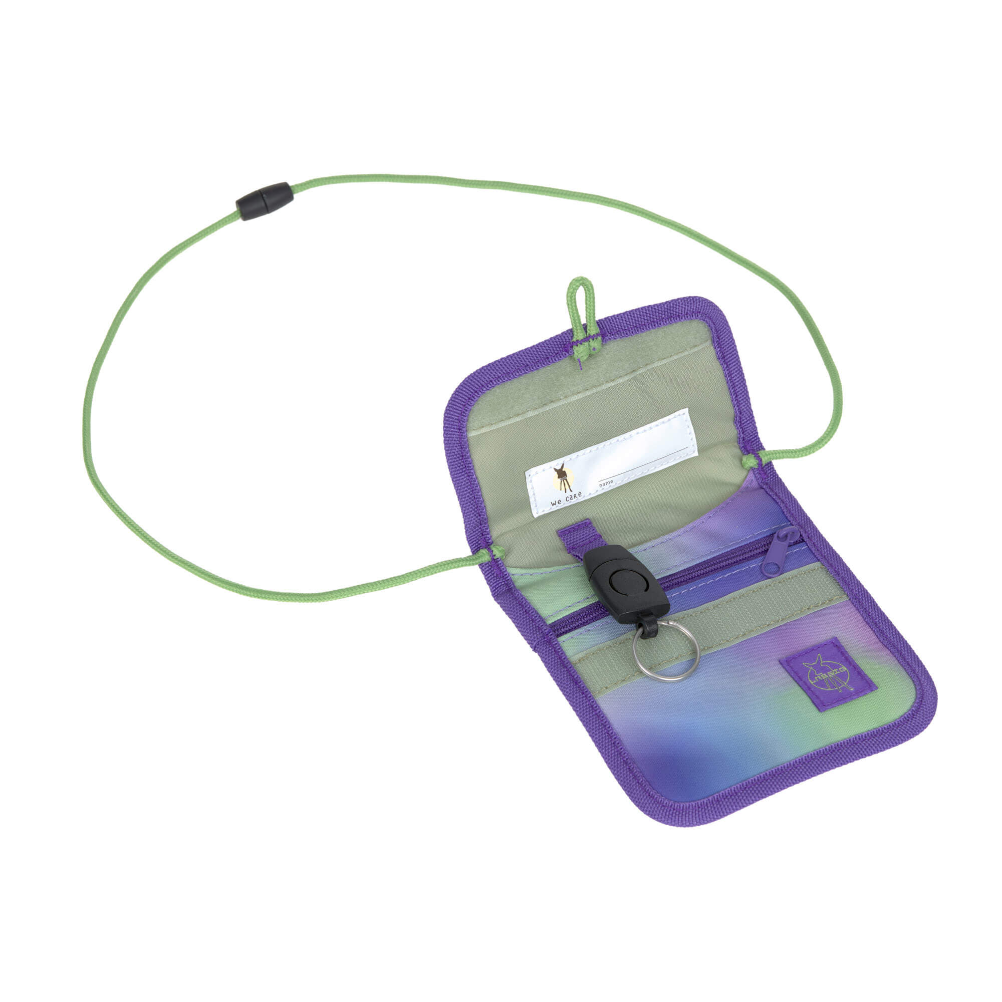 Lässig Schulranzen Set 7-teilig Boxy - Unique Gradient lila-grün