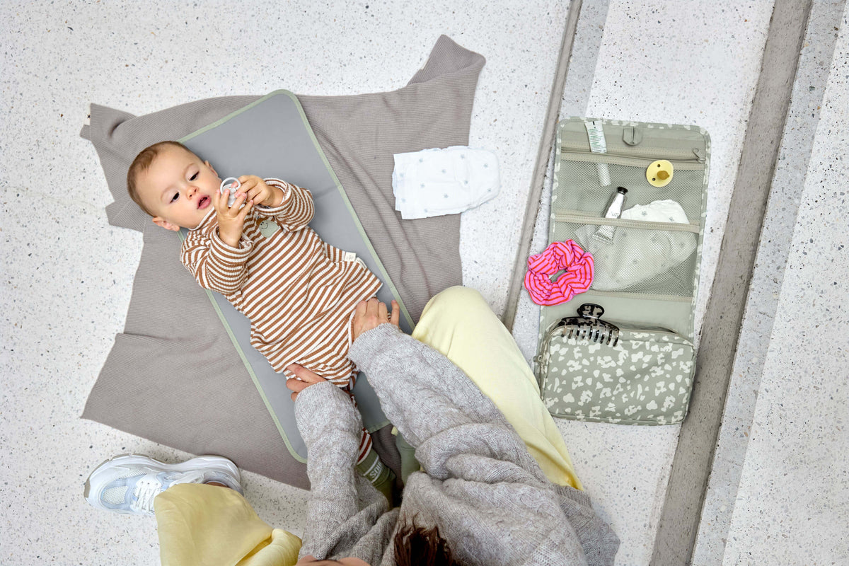 Lässig Windeltasche - Changing Pouch XL, Leo light khaki